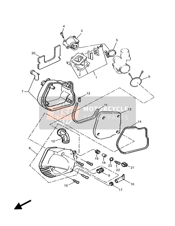 4SCE36210000, Gasket, Klep Zadel, Yamaha, 1